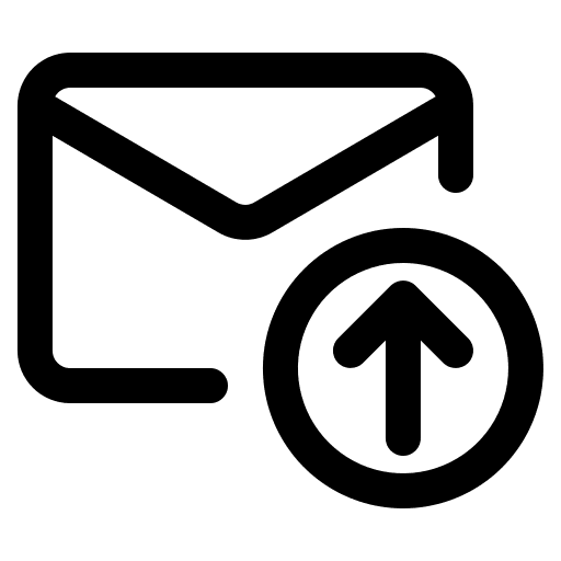 Upload message up arrow ui icon Upload message up arrow ui icon