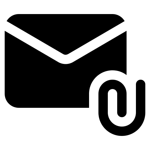 Attach communications envelope ui icon Attach communications envelope ui icon