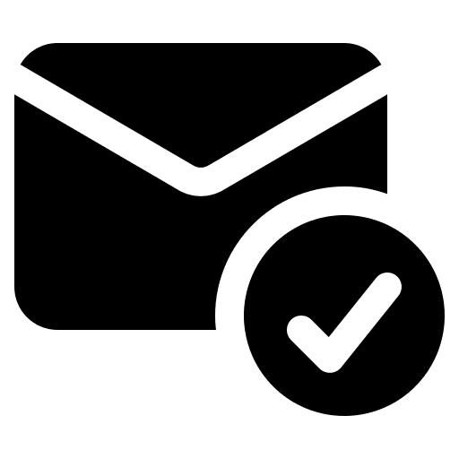Check mail message envelope icon