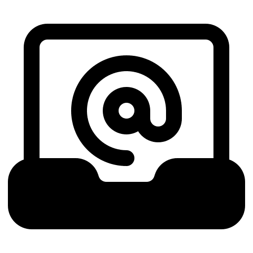 Laptop contact electronics communications icon Laptop contact electronics communications icon