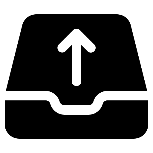 Outbox mail upload send mail icon Outbox mail upload send mail icon