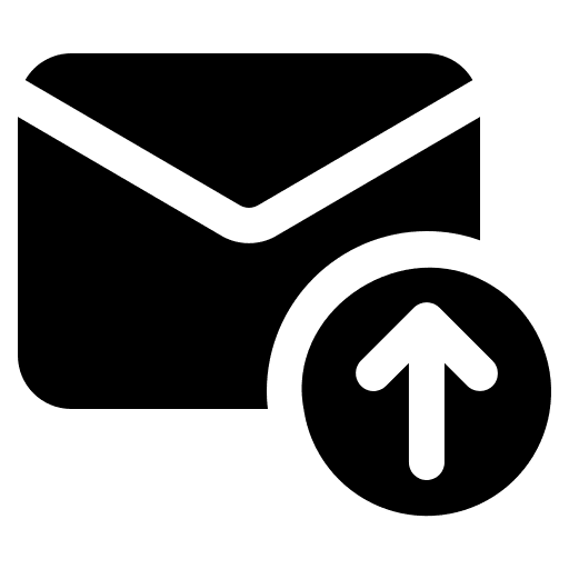 Upload send mail up arrow icon Upload send mail up arrow icon