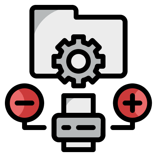 Printing device device technology printing device icon