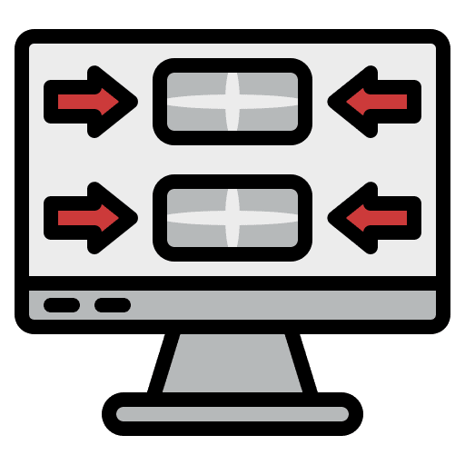 Monitor desktop web design apps icon Monitor desktop web design apps icon