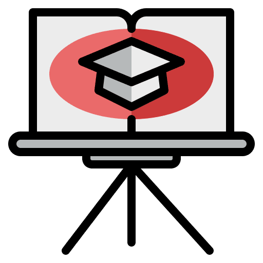 Presentation knowledge class education icon Presentation knowledge class education icon