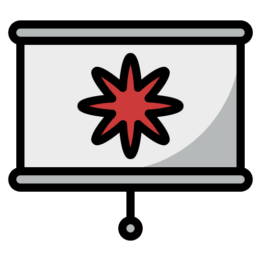 Projector screen presentation report projector screen icon Projector screen presentation report projector screen icon
