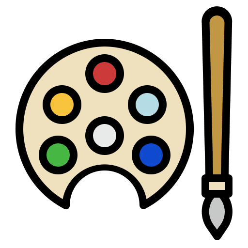 Color palette paint palette color palette artist icon