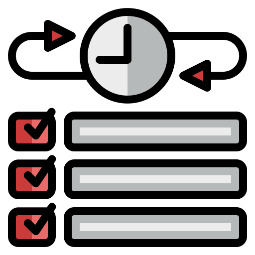 Planning strategy check list statistics list icon Planning strategy check list statistics list icon