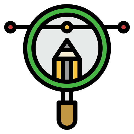 Search magnifying glass edit tools vector icon Search magnifying glass edit tools vector icon