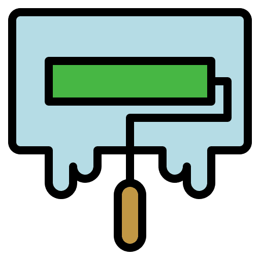 Painting brush art and design painter paint roller icon Painting brush art and design painter paint roller icon