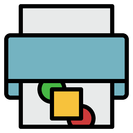 Printer output paper document icon Printer output paper document icon