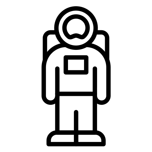 Astronaut people professions and jobs space exploration icon Astronaut people professions and jobs space exploration icon