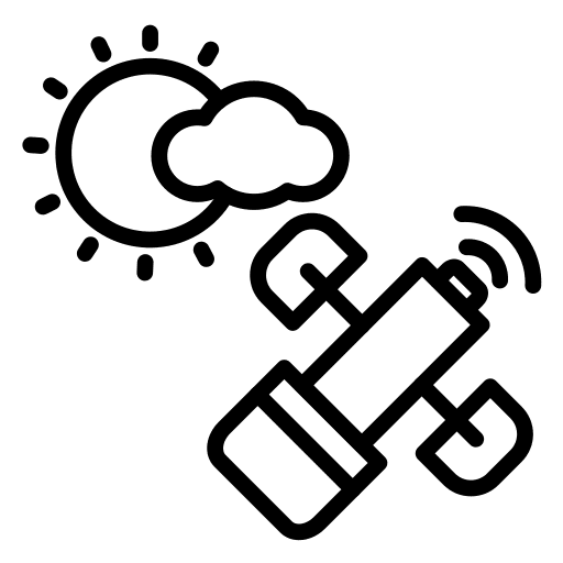 Weather weather space station network icon Weather weather space station network icon