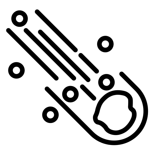 Meteorite science impact collision icon Meteorite science impact collision icon