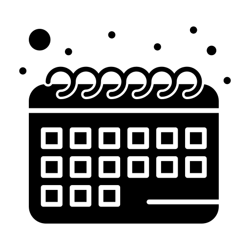 Calendar time and date schedule administration icon Calendar time and date schedule administration icon
