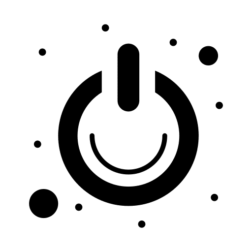 Power on interface button icon