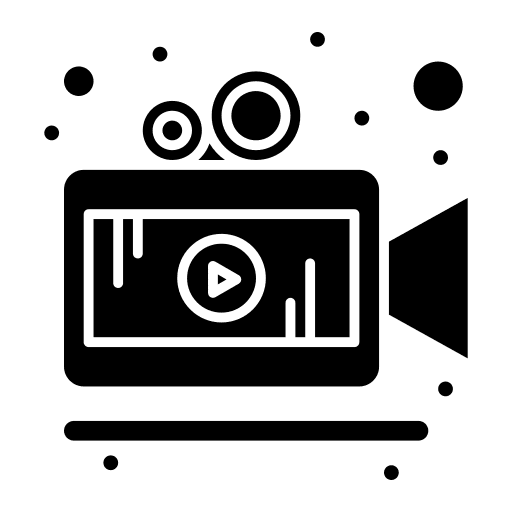 Video camera cinema video camera film icon Video camera cinema video camera film icon