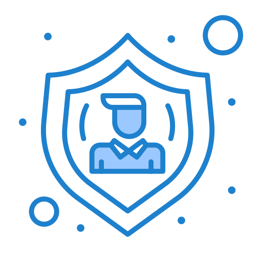 Shield safety man avatar protection icon Shield safety man avatar protection icon