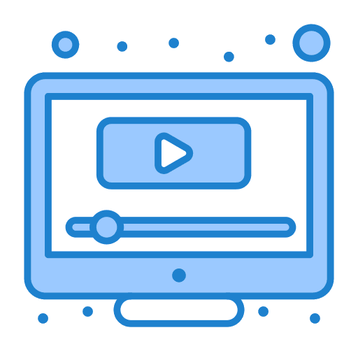 Video player movie screen music player icon Video player movie screen music player icon