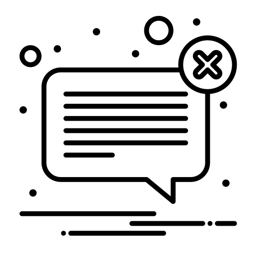 Blocked email blocked communications icon Blocked email blocked communications icon