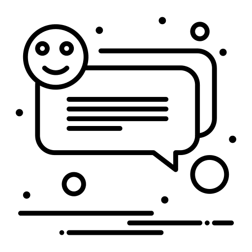 Reaction communications talk reaction icon Reaction communications talk reaction icon