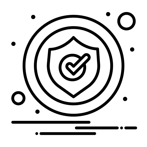 Shield sign verified protected icon Shield sign verified protected icon
