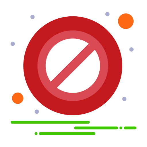 Block signaling forbidden signs icon Block signaling forbidden signs icon