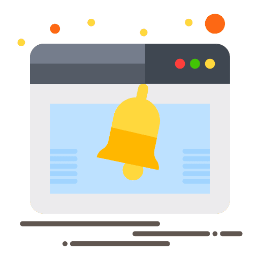 Alert seo and web website notification icon Alert seo and web website notification icon