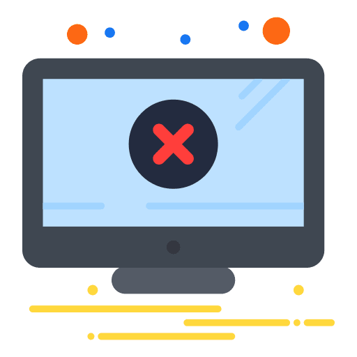 Monitor warning monitor alert icon Monitor warning monitor alert icon