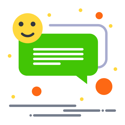 Reaction communications chat conversation icon Reaction communications chat conversation icon