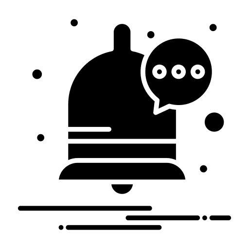 Notification communications alarm chat icon