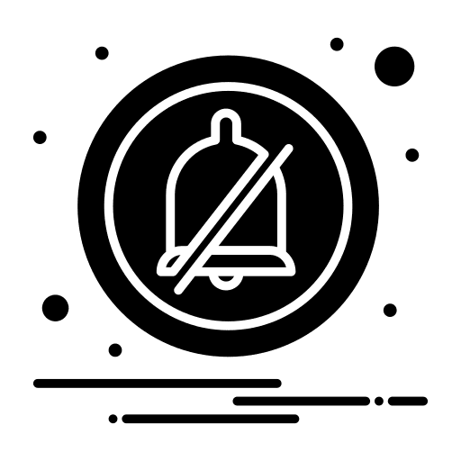 Silent alarm alert mute icon