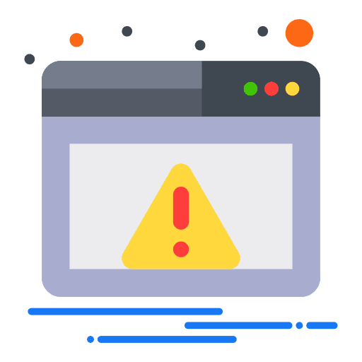 Website alert envelope browser icon Website alert envelope browser icon