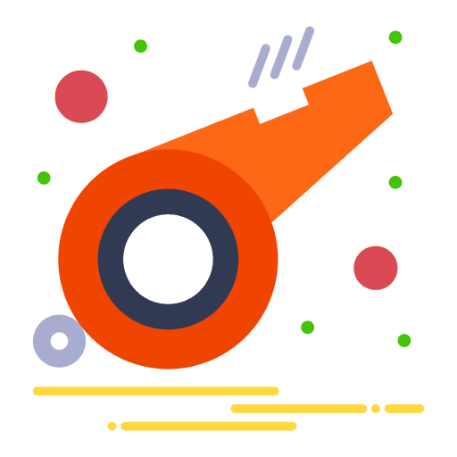 Whistle whistle sound sport equipment icon Whistle whistle sound sport equipment icon