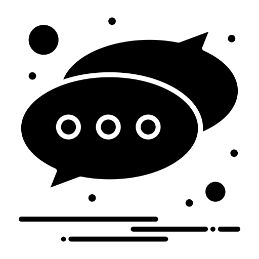 Message dialogue conversation communications icon Message dialogue conversation communications icon