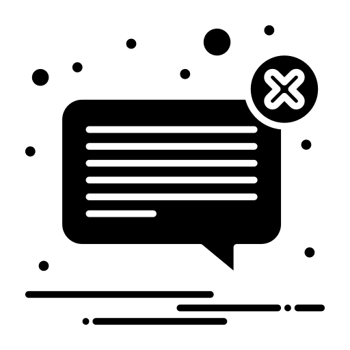 Blocked email communications envelope icon Blocked email communications envelope icon