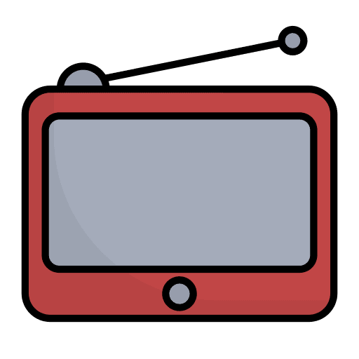 Portable television monitor tv screen icon Portable television monitor tv screen icon