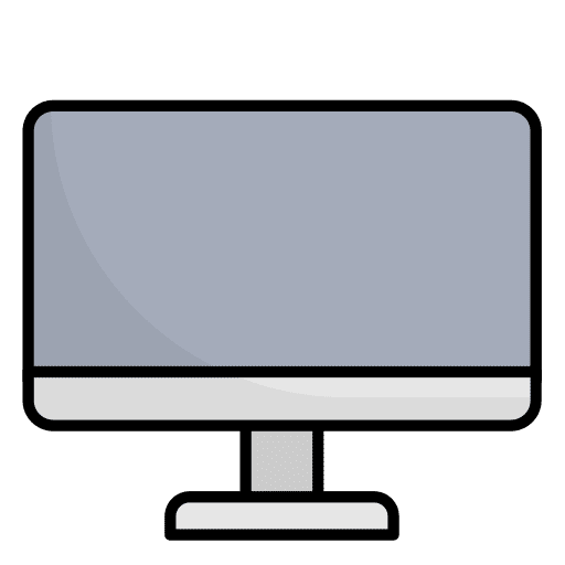 Screen tv technology screen icon