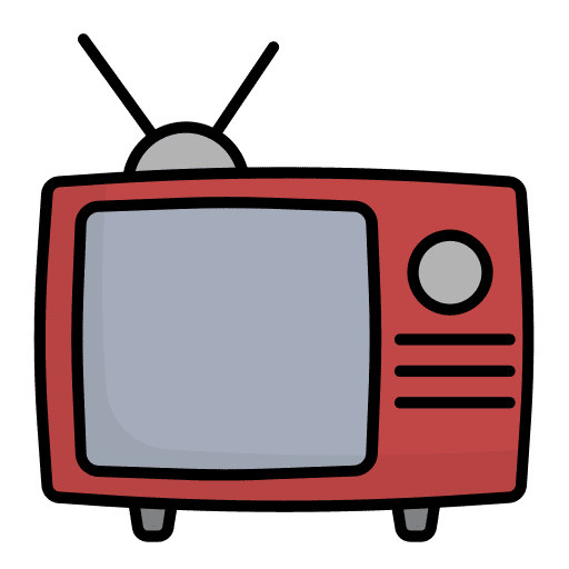 Vintage tv old tv television vintage tv icon