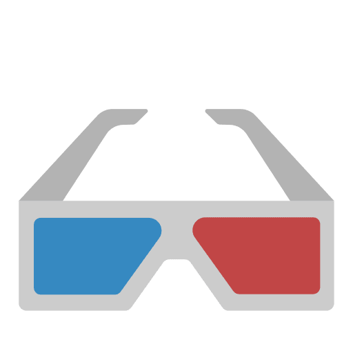 3d glasses film stereoscopic cinema icon