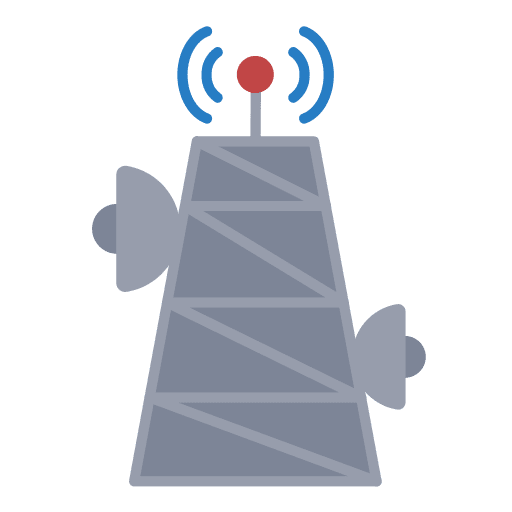 Radio energy power line radio icon