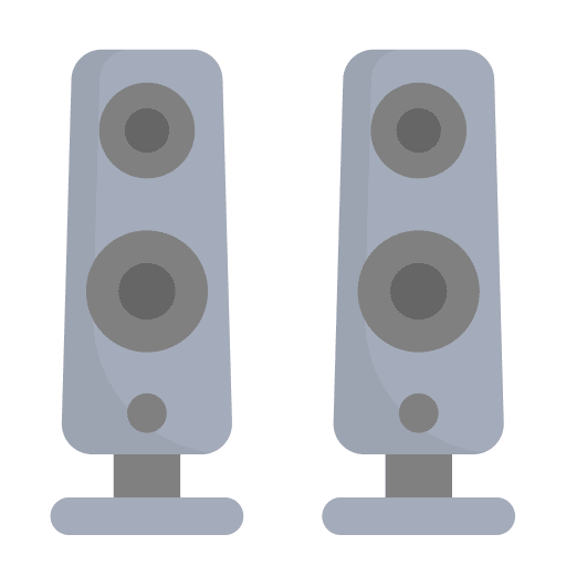 Speaker audio stereo electronics icon
