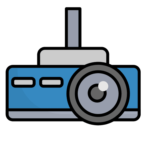 Video projector electronics device presentation icon Video projector electronics device presentation icon