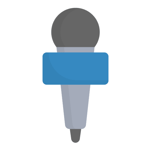 Mic voice recorder technology news report icon Mic voice recorder technology news report icon