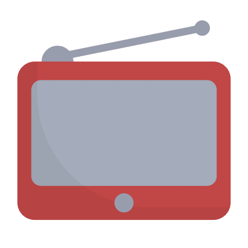 Portable television tv monitor screen icon Portable television tv monitor screen icon