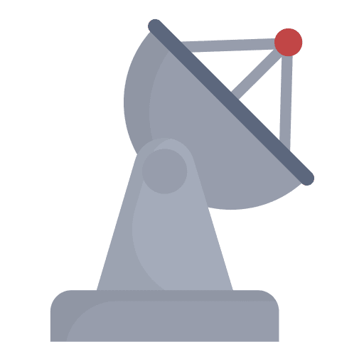 Radio antenna communications parabolic electronics icon Radio antenna communications parabolic electronics icon