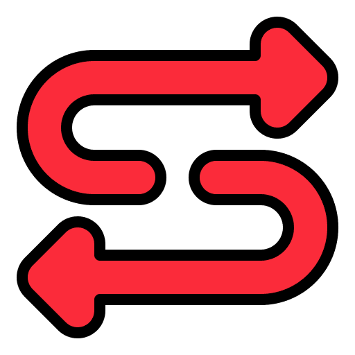 Arrows opposite couple double icon Arrows opposite couple double icon
