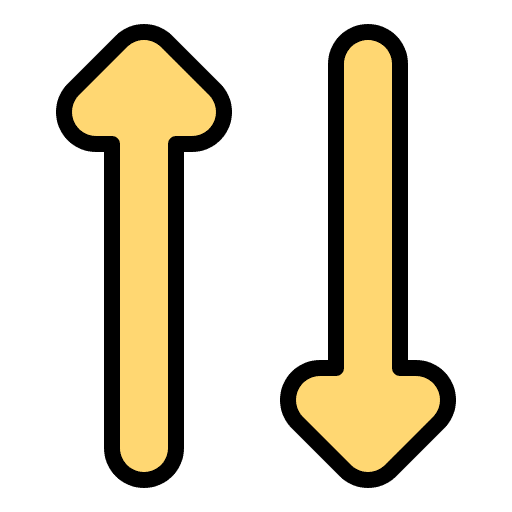 Mobile data two way up and down up down icon