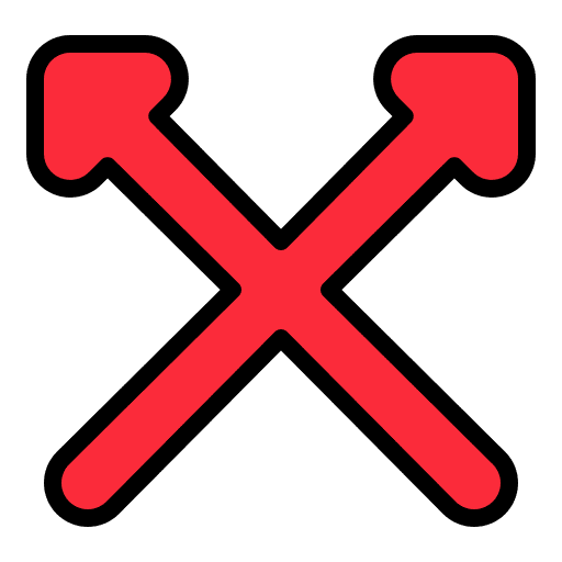 Crossed arrows ui all directions button icon Crossed arrows ui all directions button icon