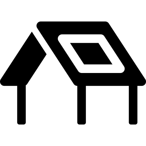 Roof energy power ecology and environment icon